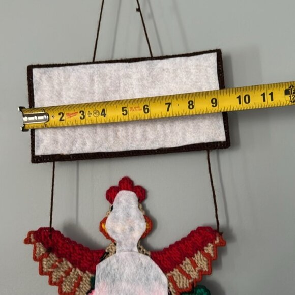 Needlepoint Welcome Sign Welcome To The Funny Farm Chicken Cow Pig - Picture 7 of 7